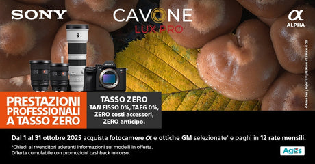 SONY TASSO ZERO FINO AL 31 OTTOBRE 2025