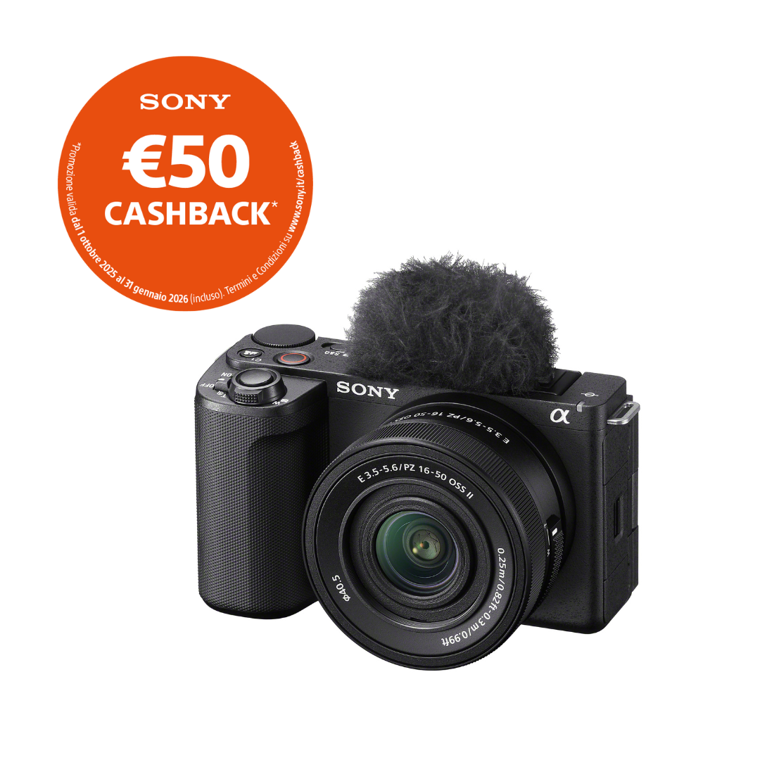 Sony ZV-E10 II + E PZ 16-50mm F3.5-5.6 OSS II (ZVE10M2KB) - Garanzia Sony Italia