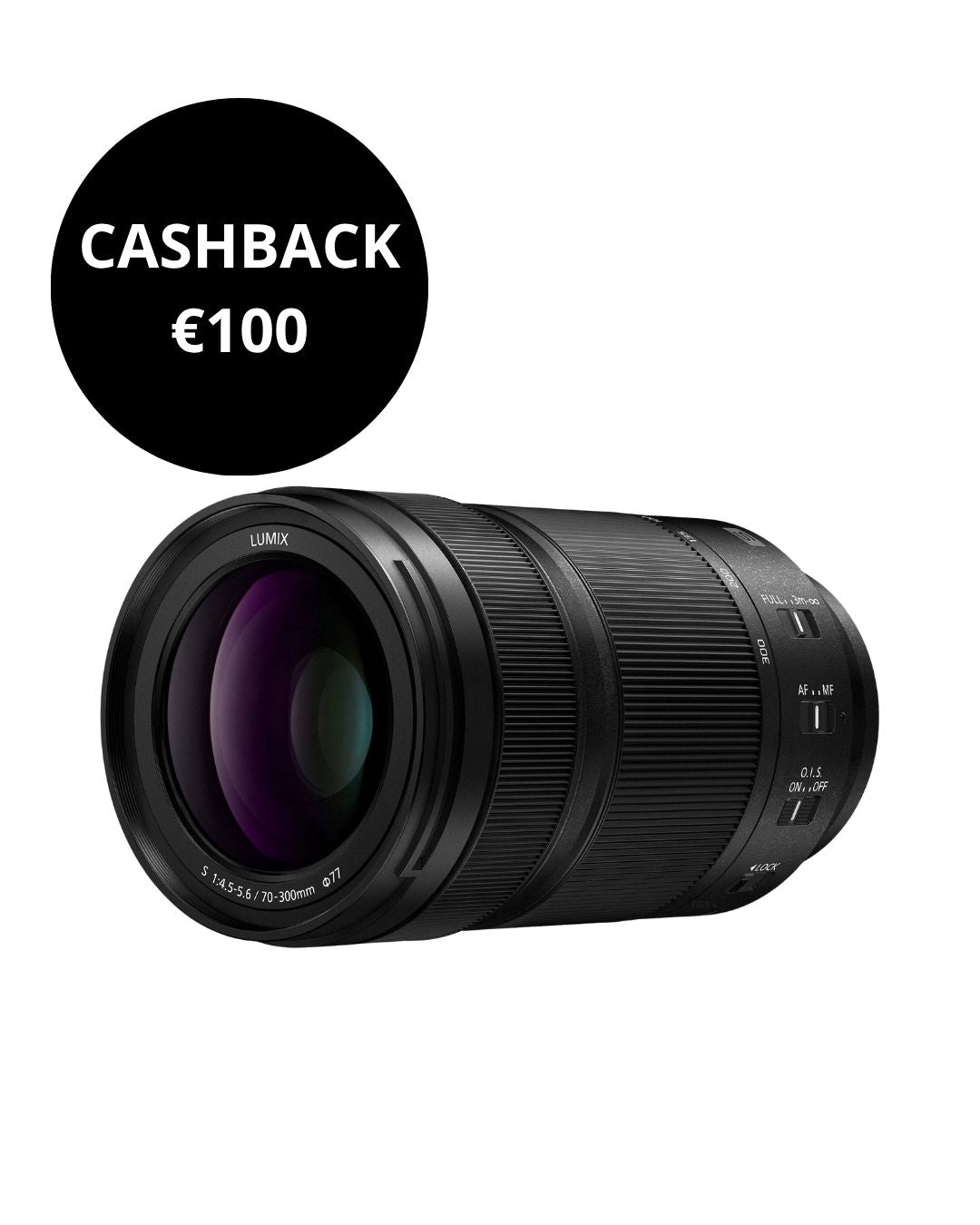 Panasonic Lumix S 70-300mm F4.5-5.6 Macro O.I.S. - Garanzia ufficiale 4 anni