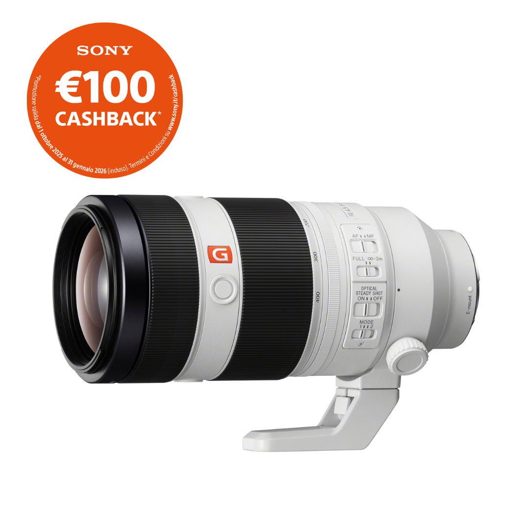 Sony FE 100-400mm F4.5-5.6 GM OSS - Garanzia Sony Italia