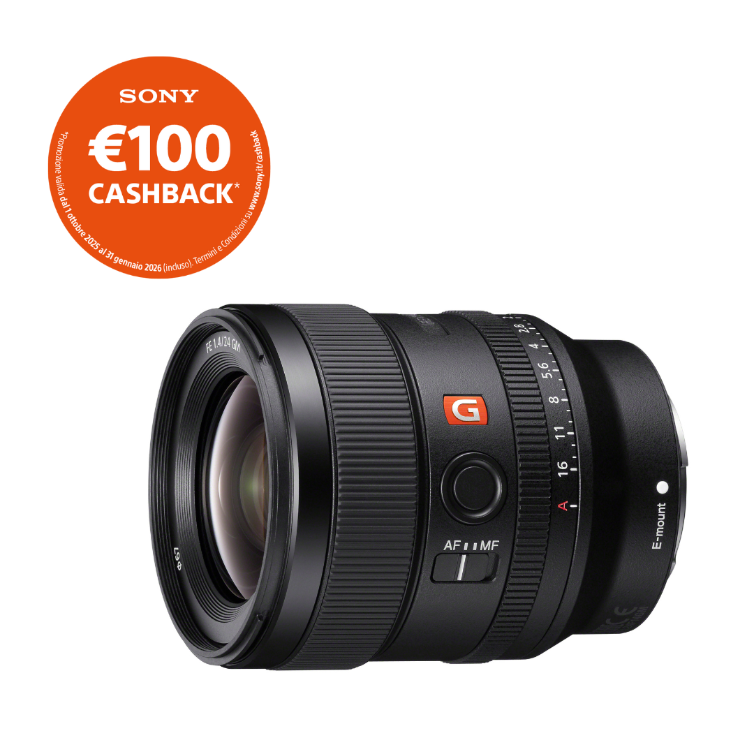Sony 24mm f/1.4 G-MASTER - Garanzia Sony Italia