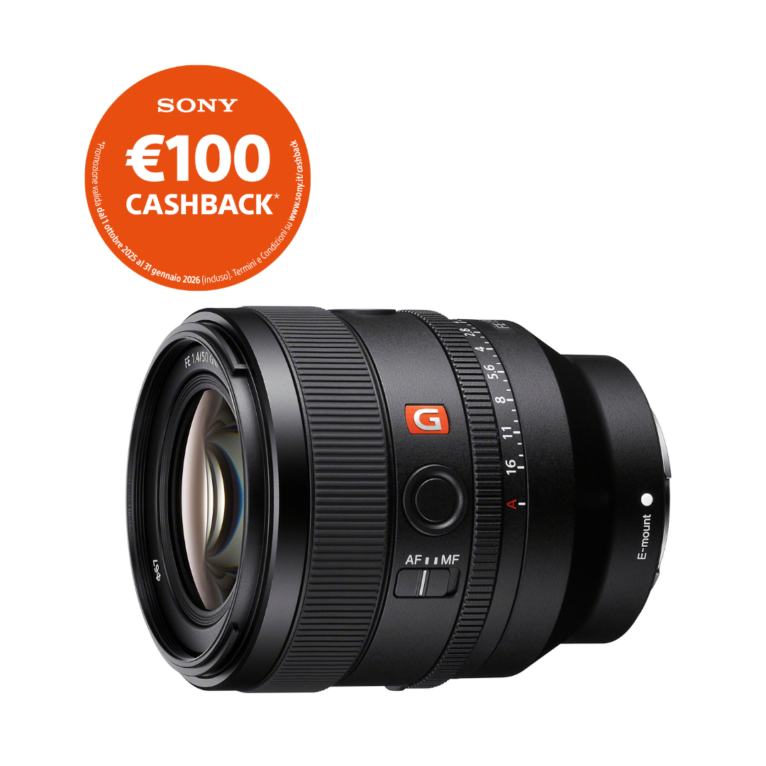 Sony FE 50mm f/1.4 G Master - Garanzia Sony Italia