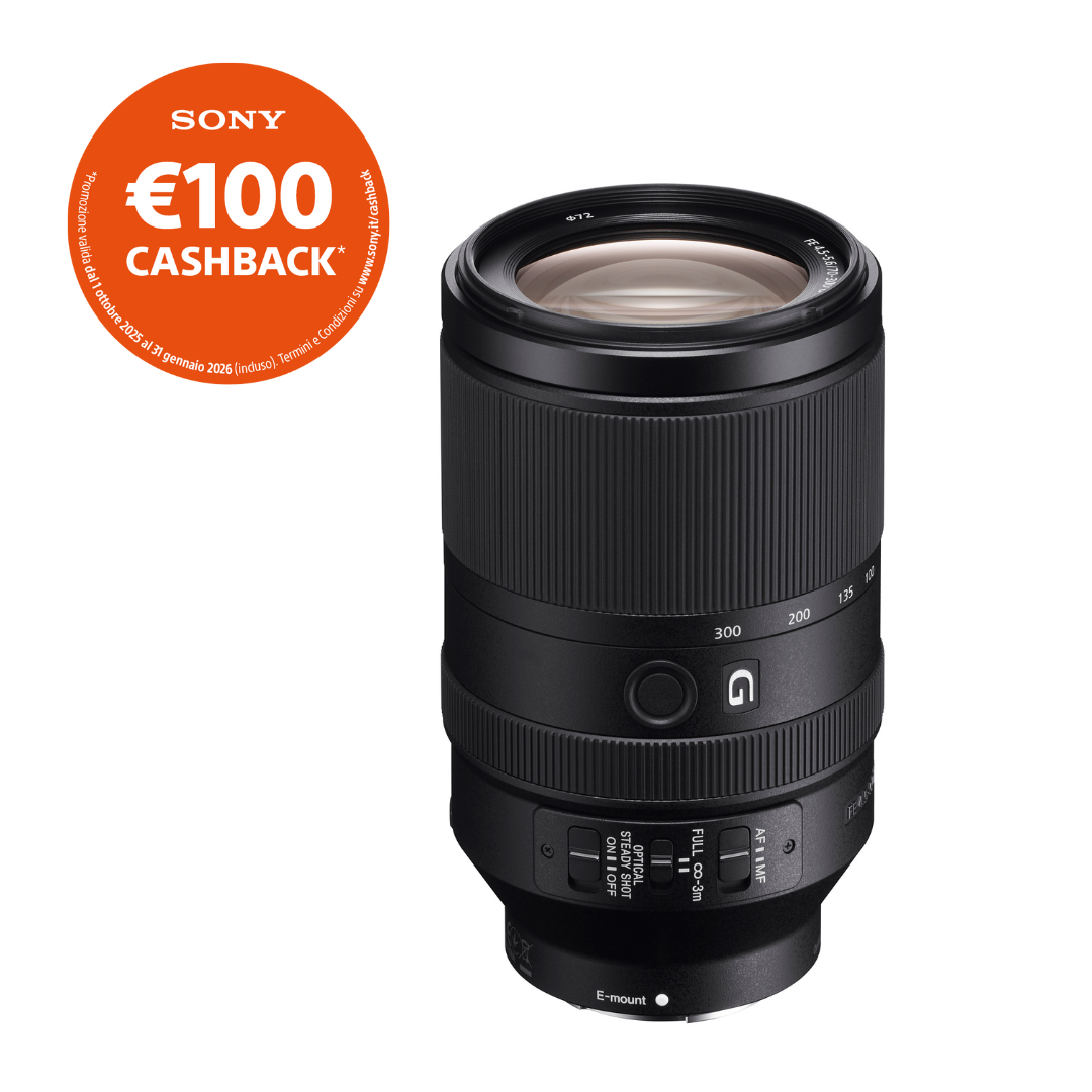 Sony SEL 70-300mm f/4.5-5.6 FE G OSS - Garanzia Sony Italia