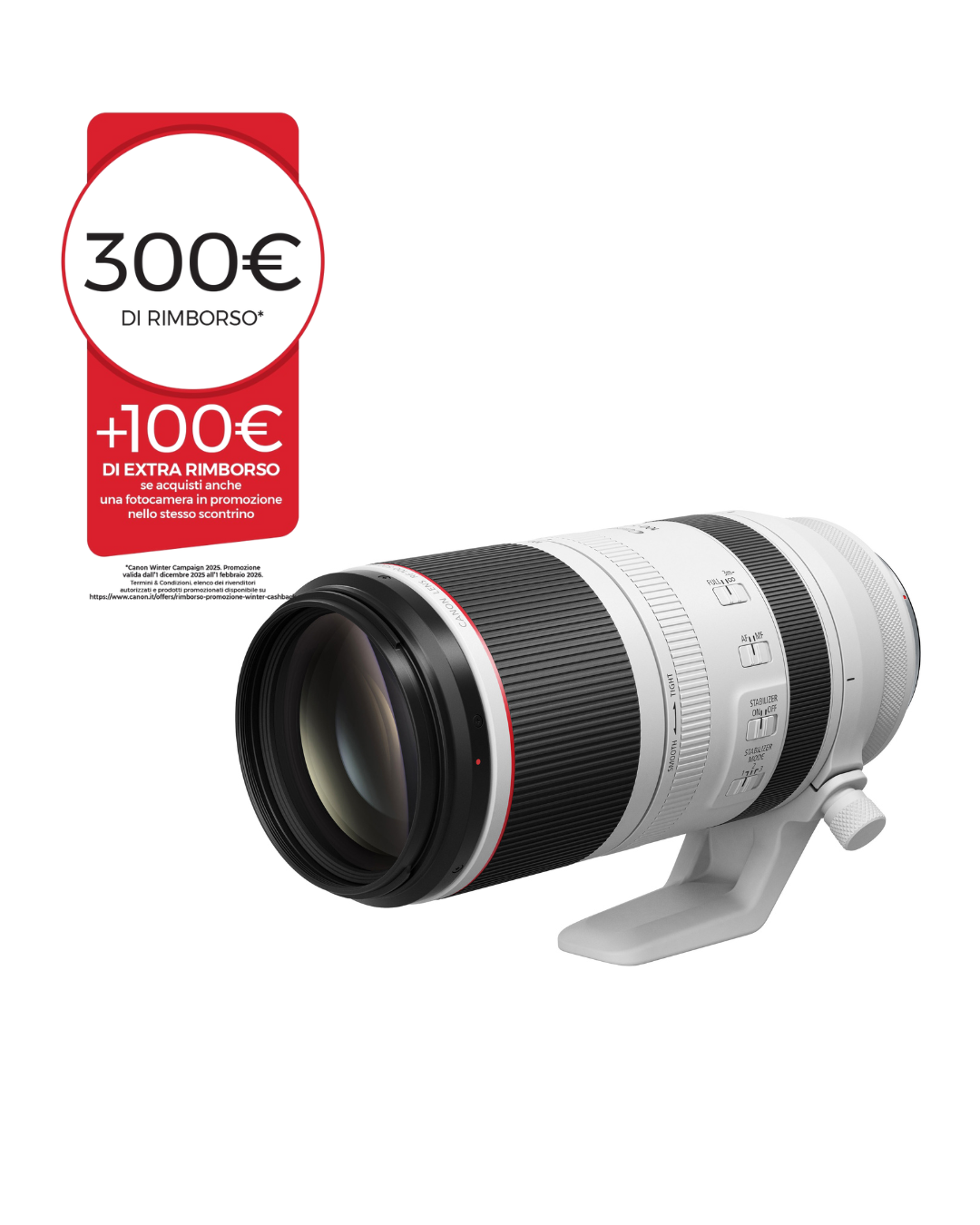 Canon RF 100-500mm F4.5-7.1L IS USM - Garanzia Ufficiale Canon