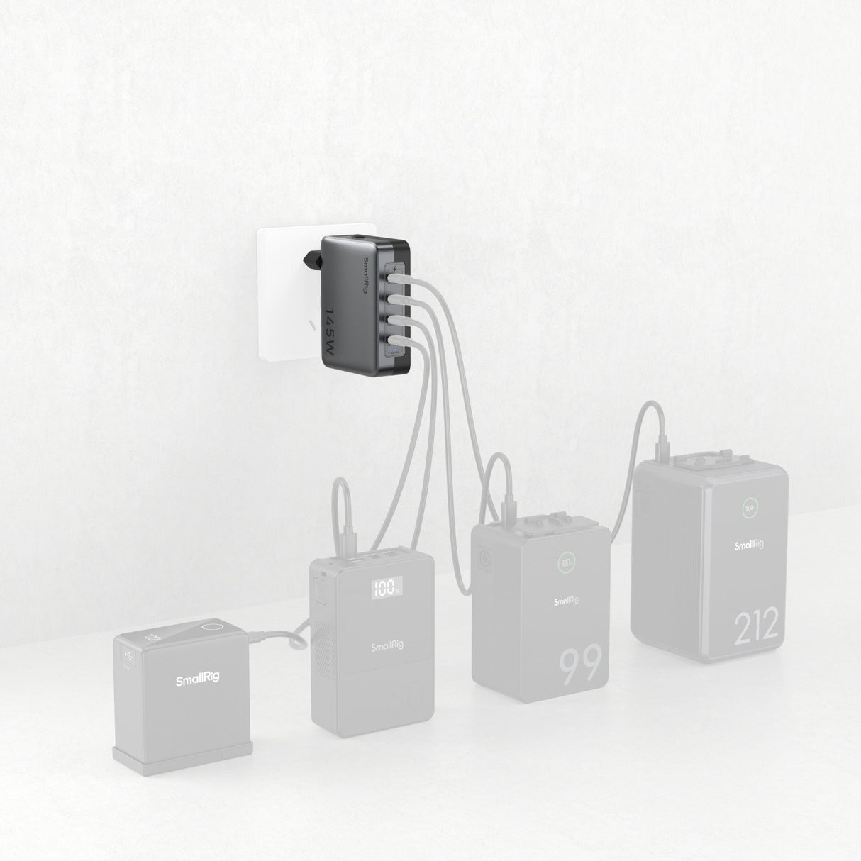 SmallRig adattatore di alimentazione PD a 4 porte da 145 W (standard UE) 4748 - Cavone Lux Pro