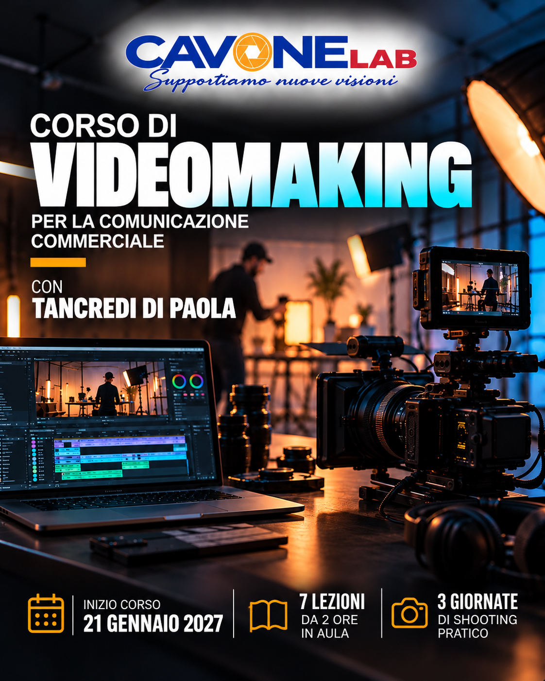 Corso di Videomaking per la comunicazione commerciale