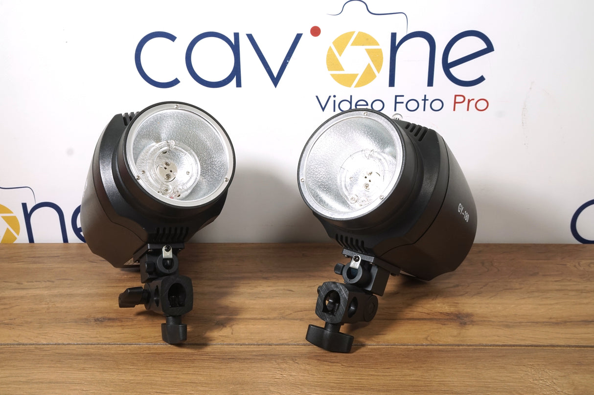 NiceFoto GY-180 Mini Studio Flash 2-Kit - Cavone Lux Pro