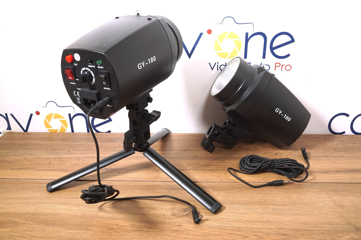 NiceFoto GY-180 Mini Studio Flash 2-Kit - Cavone Lux Pro