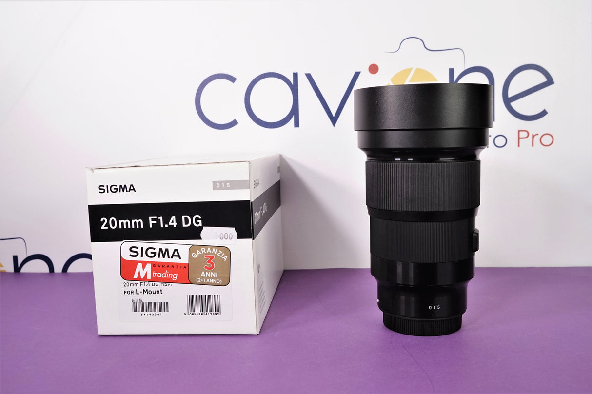 SIGMA 20mm f/1.4 DG HSM ART (L Mount) OpenBox - Cavone Lux Pro