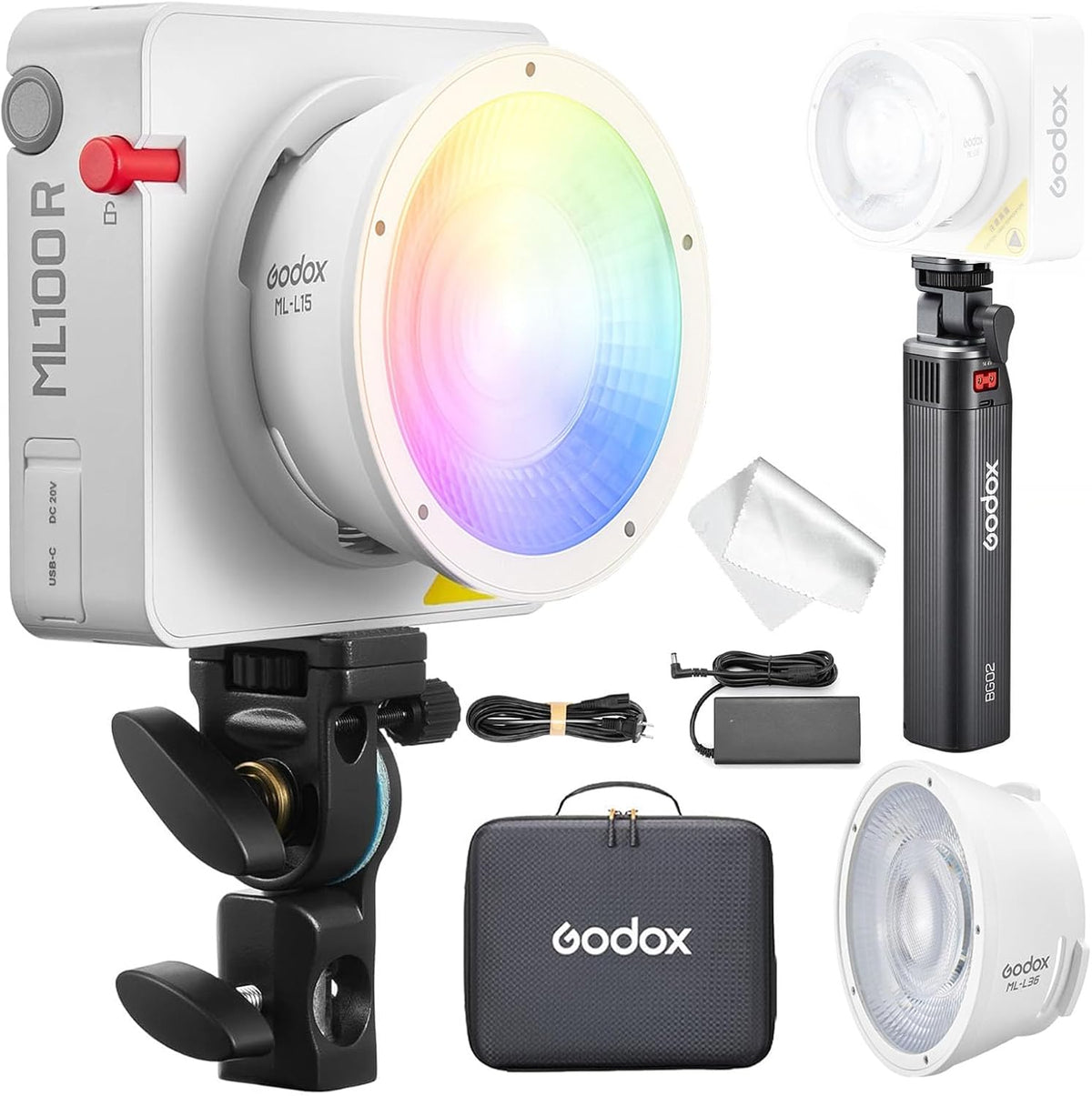 Godox ML100R Kit3 (Con maniglia battery grip)