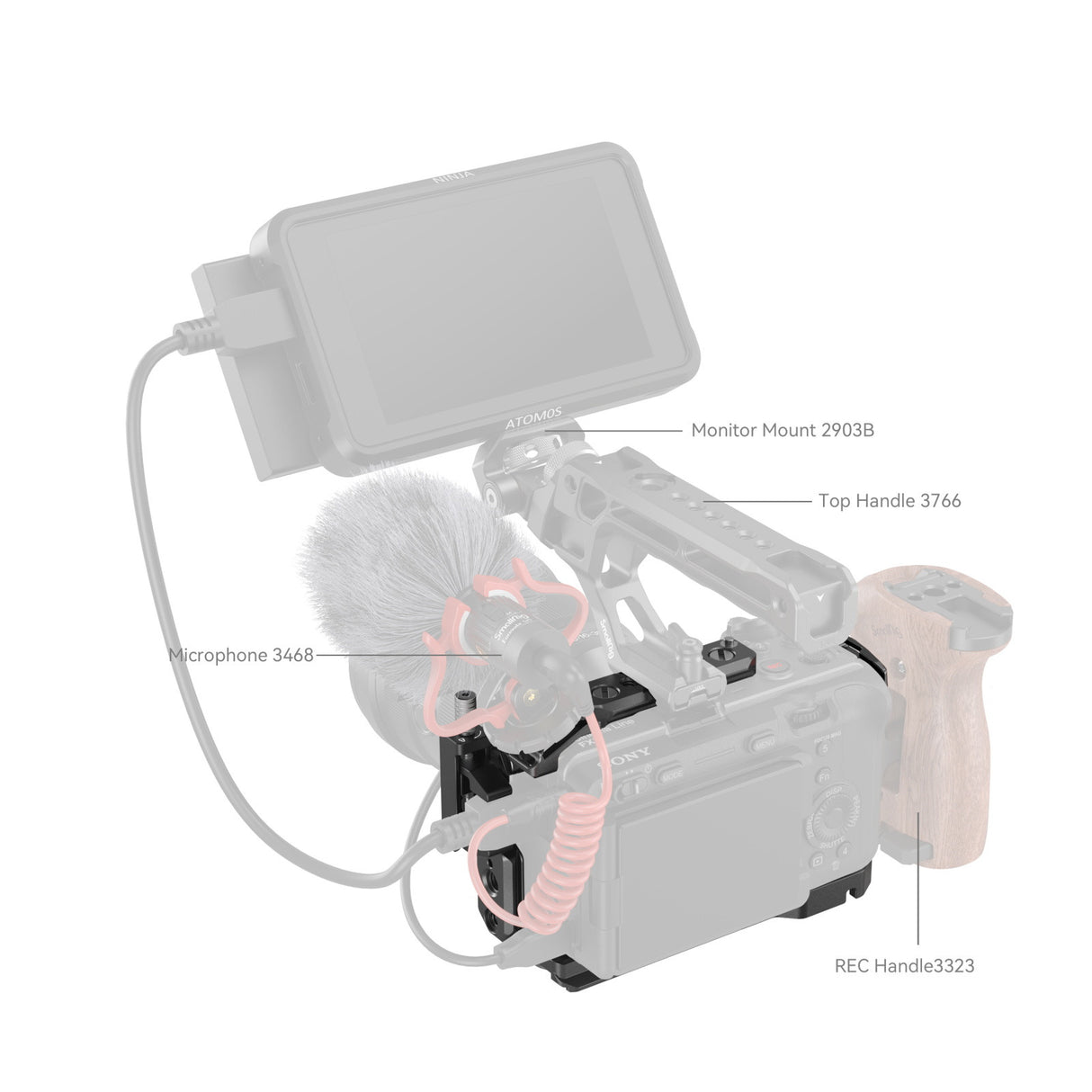 SmallRig gabbia per Sony FX30 / FX3 4183B - Cavone Lux Pro