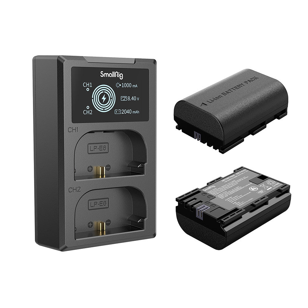 SmallRig kit batteria e caricabatteria per fotocamera LP-E6NH 3821 - Cavone Lux Pro