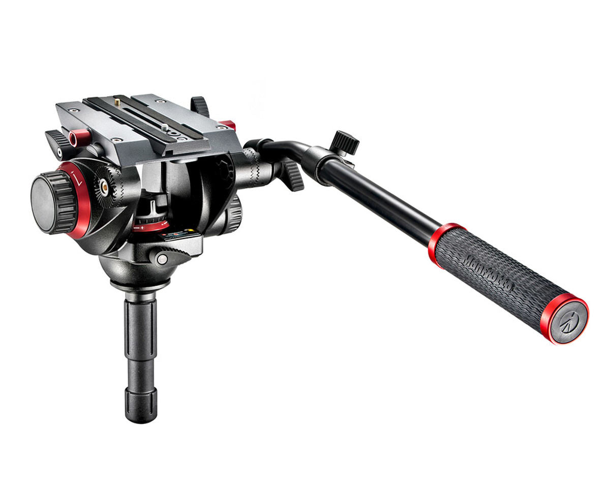 Manfrotto 504 fluid video head e treppiede a gamba singola 536 CF - Cavone Lux Pro