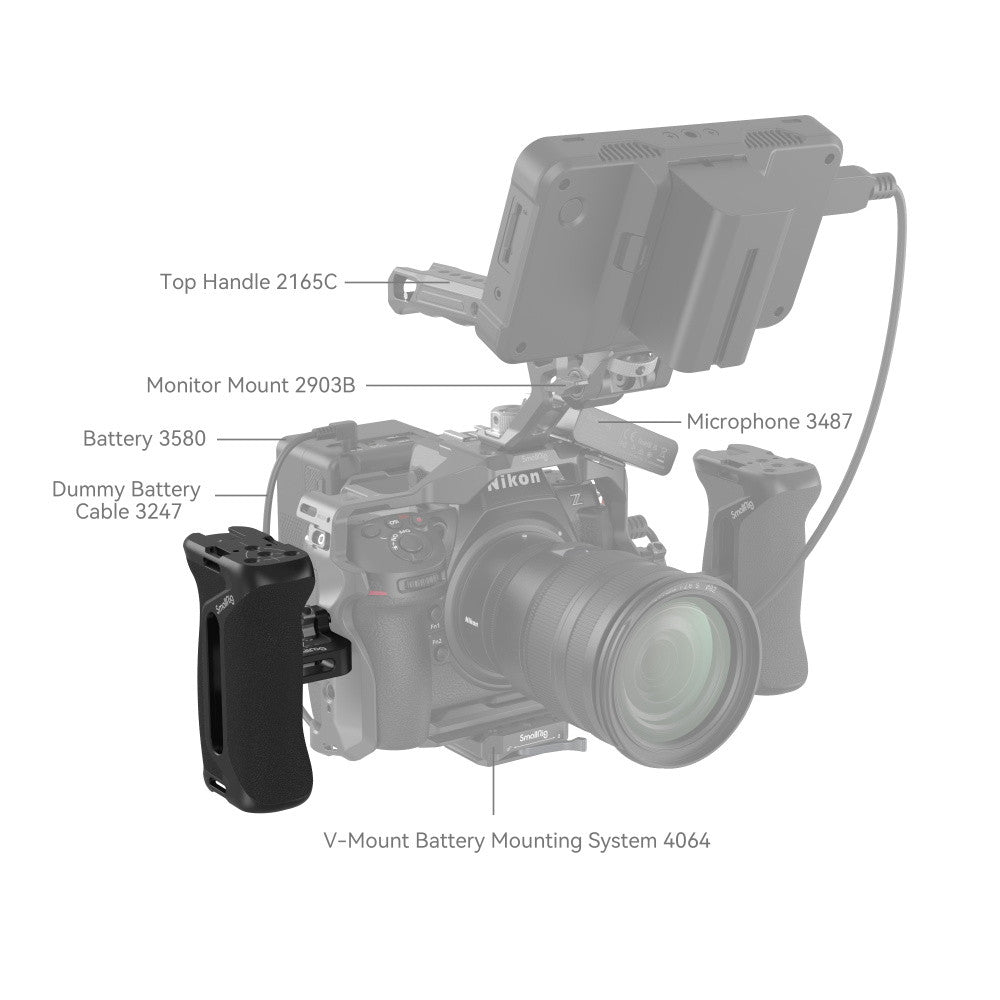 SmallRig maniglia laterale con viti da 1/4"-20 4015 - Cavone Lux Pro