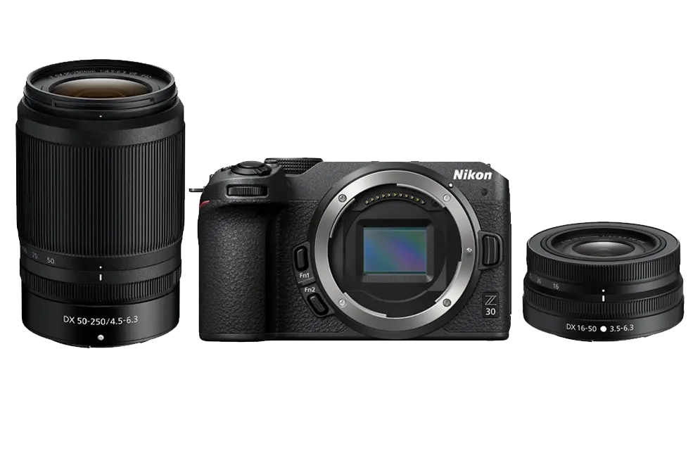 Nikon Z30 + Z DX 16-50 + 50-250 VR + SD 64GB - Garanzia Nital Italia - Cavone Lux Pro