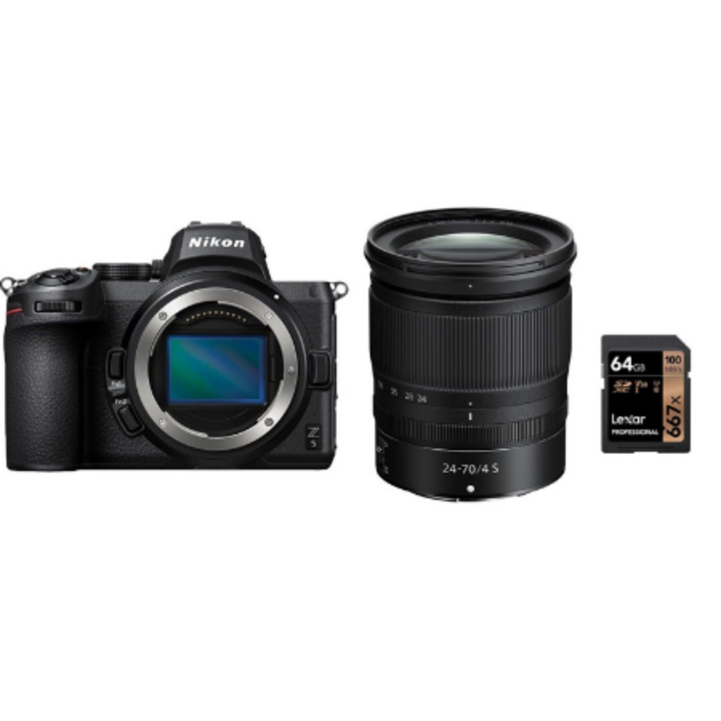 Nikon Z5 + Z 24-70mm f/4S + SD 64GB Lexar 800