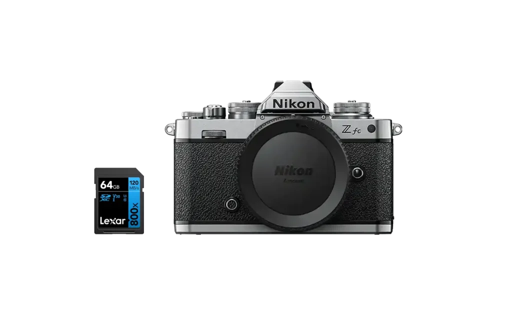 Nikon Zfc Body Silver + SD 64GB 800X Pro - Garanzia Nital Italia
