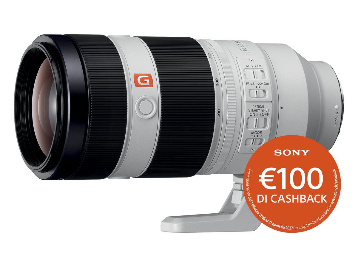 Sony FE 100-400mm F4.5-5.6 GM OSS - Garanzia Sony Italia