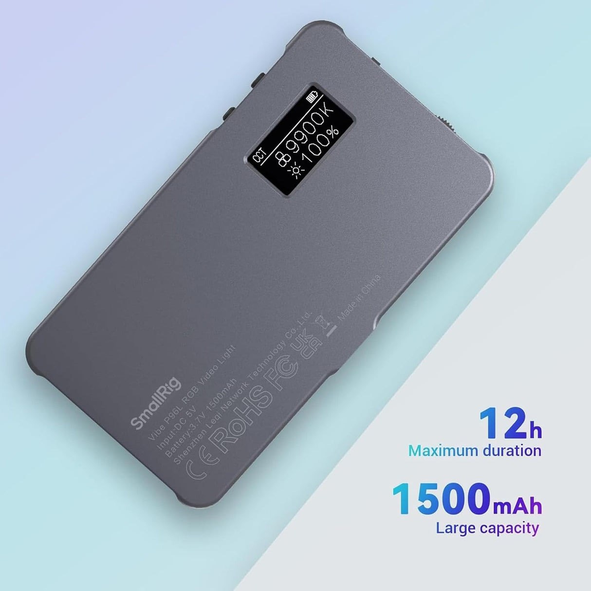 SmallRig Vibe P96L RGB Video Light 3489B - Cavone Lux Pro