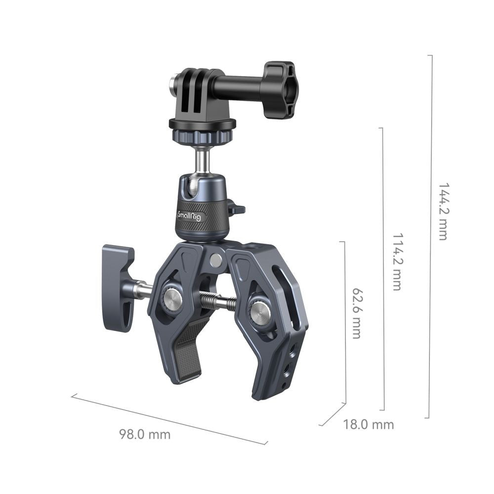SmallRig Super Clamp con testa a sfera a 360° per action camera 4102B - Cavone Lux Pro
