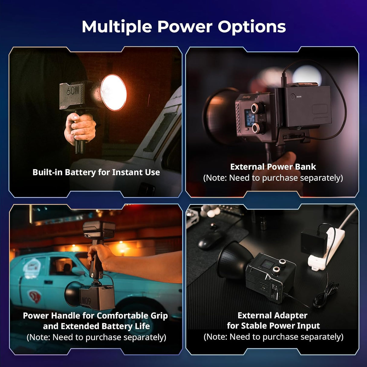 SmallRig RC 60C RGB (con Powerbank Clamp Edition) 4810 - Cavone Lux Pro