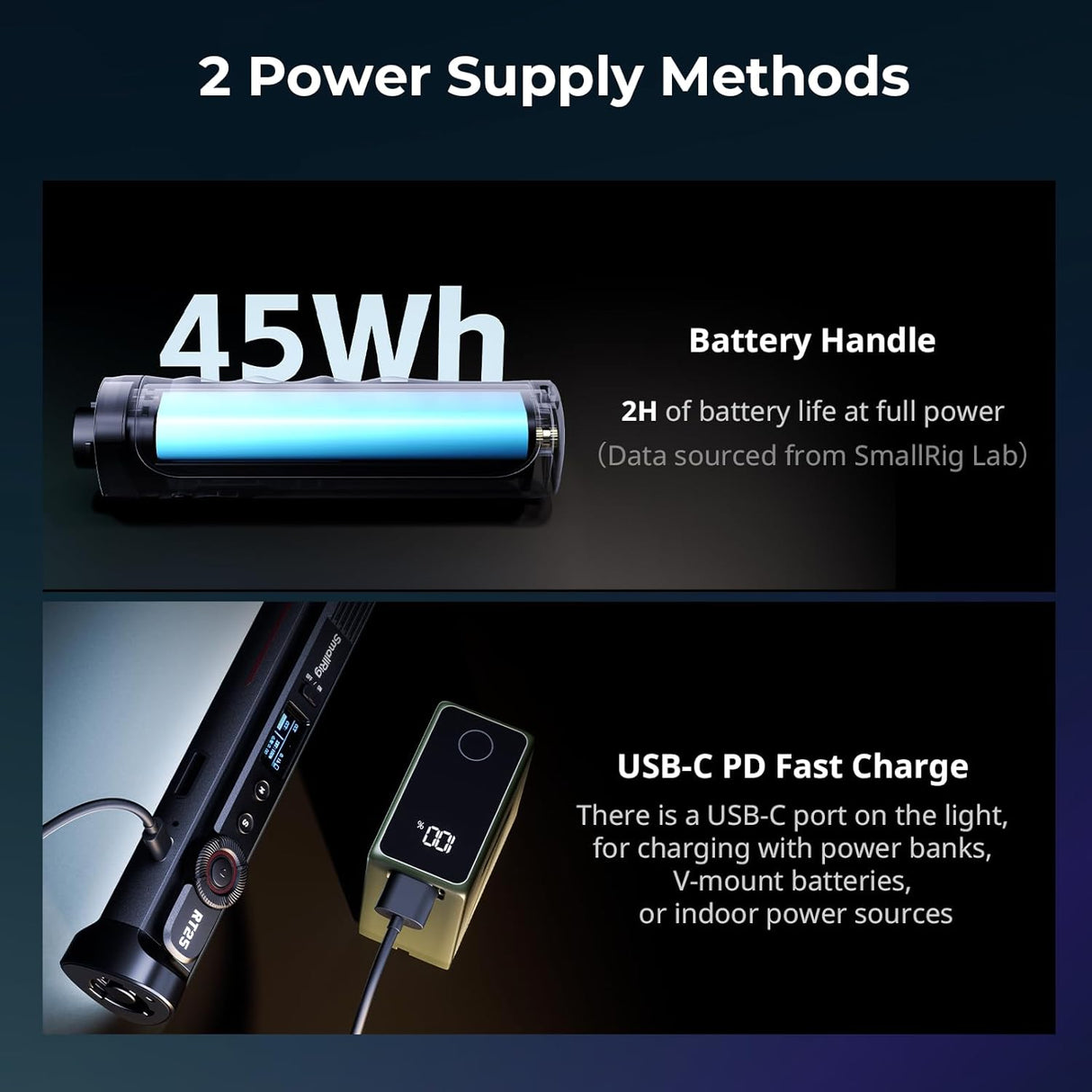 Smallrig RT25 RGB Tube Light Stick Kit Art.4342 - Cavone Lux Pro