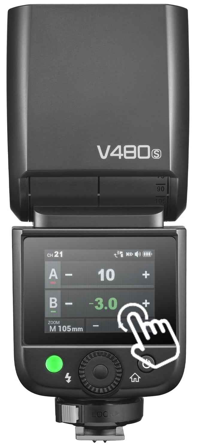 Godox V480S TTL Flash a slitta Compatto con Batteria a Litio per Sony