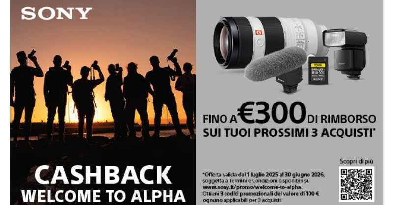 CASHBACK WELCOME TO ALPHA FINO A GIUGNO 2026 - Cavone Lux Pro