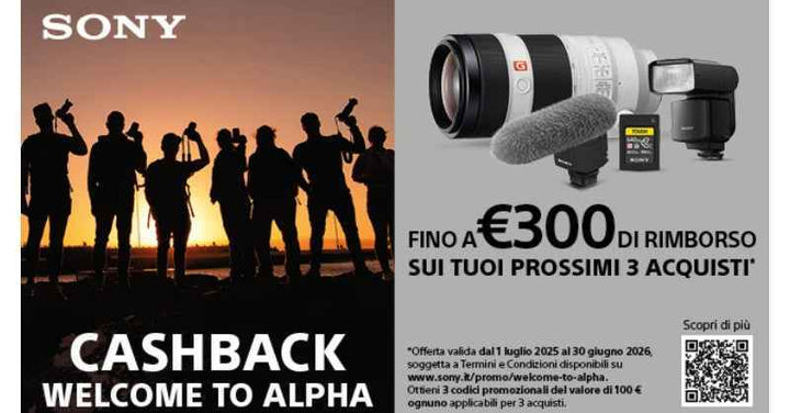 CASHBACK WELCOME TO ALPHA FINO A GIUGNO 2027