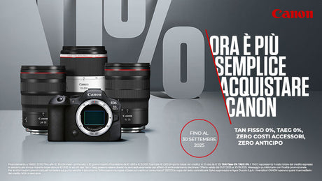 CANON TASSO ZERO FINO AL 30 SETTEMBRE 2025