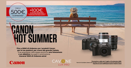 CANON SUMMER CASHBACK FINO AL 15 SETTEMBRE 2025