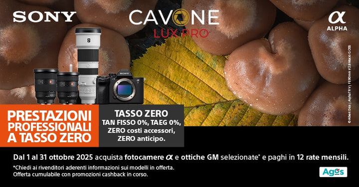 SONY TASSO ZERO FINO AL 31 OTTOBRE 2025