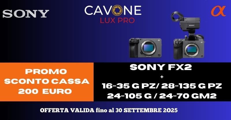 SONY PROMO BUNDLE FX2 FINO AL 30 SETTEMBRE 2025