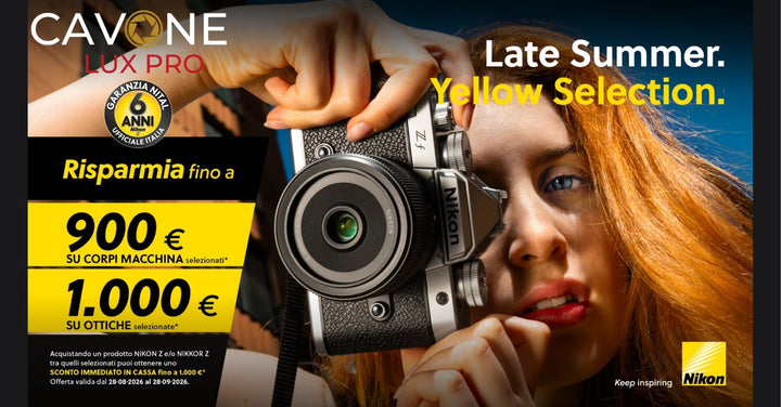 NIKON PROMO SCONTO CASSA FINO A 1000€ FINO AL 28 SETTEMBRE 2026