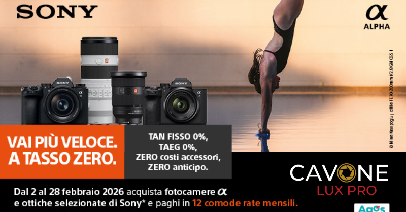 SONY TASSO ZERO FINO AL 28 FEBBRAIO 2026