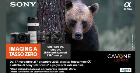 SONY TASSO ZERO FINO AL 07 DICEMBRE 2025