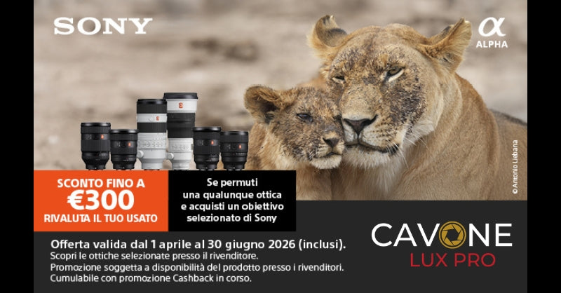 SONY PROMO TRADE IN OTTICHE FINO AL 30 GIUGNO 2026