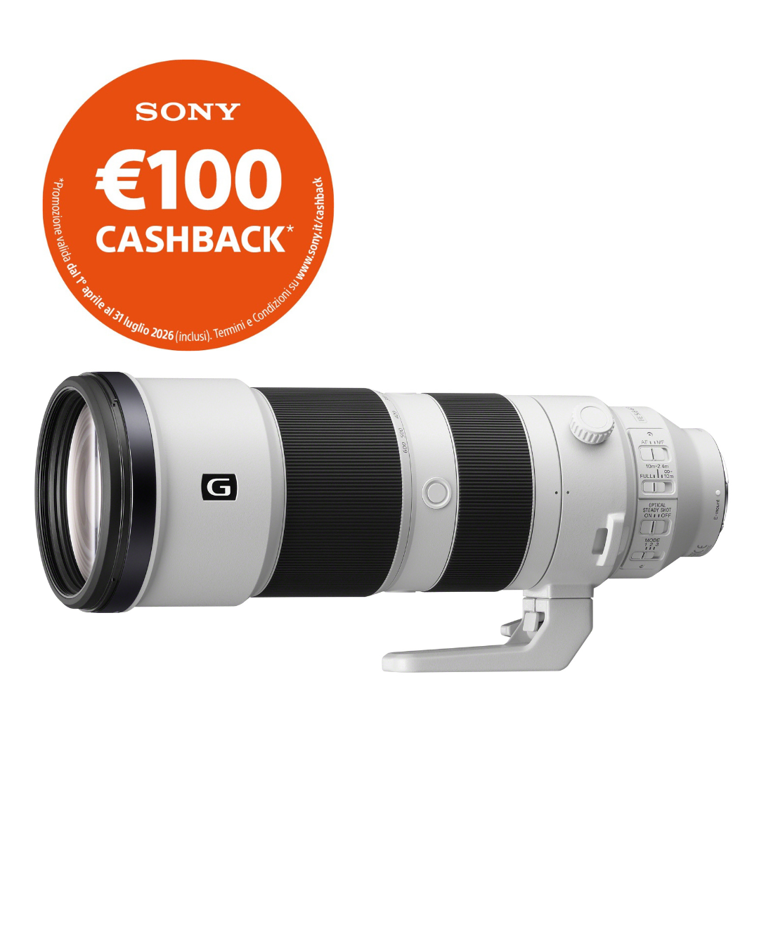 Sony FE 200-600mm f/5.6-6.3 G OSS - Garanzia Sony Italia