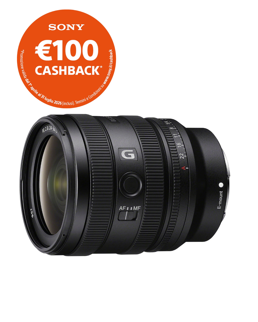 Sony FE 24-50mm F2.8 G - Garanzia Sony Italia