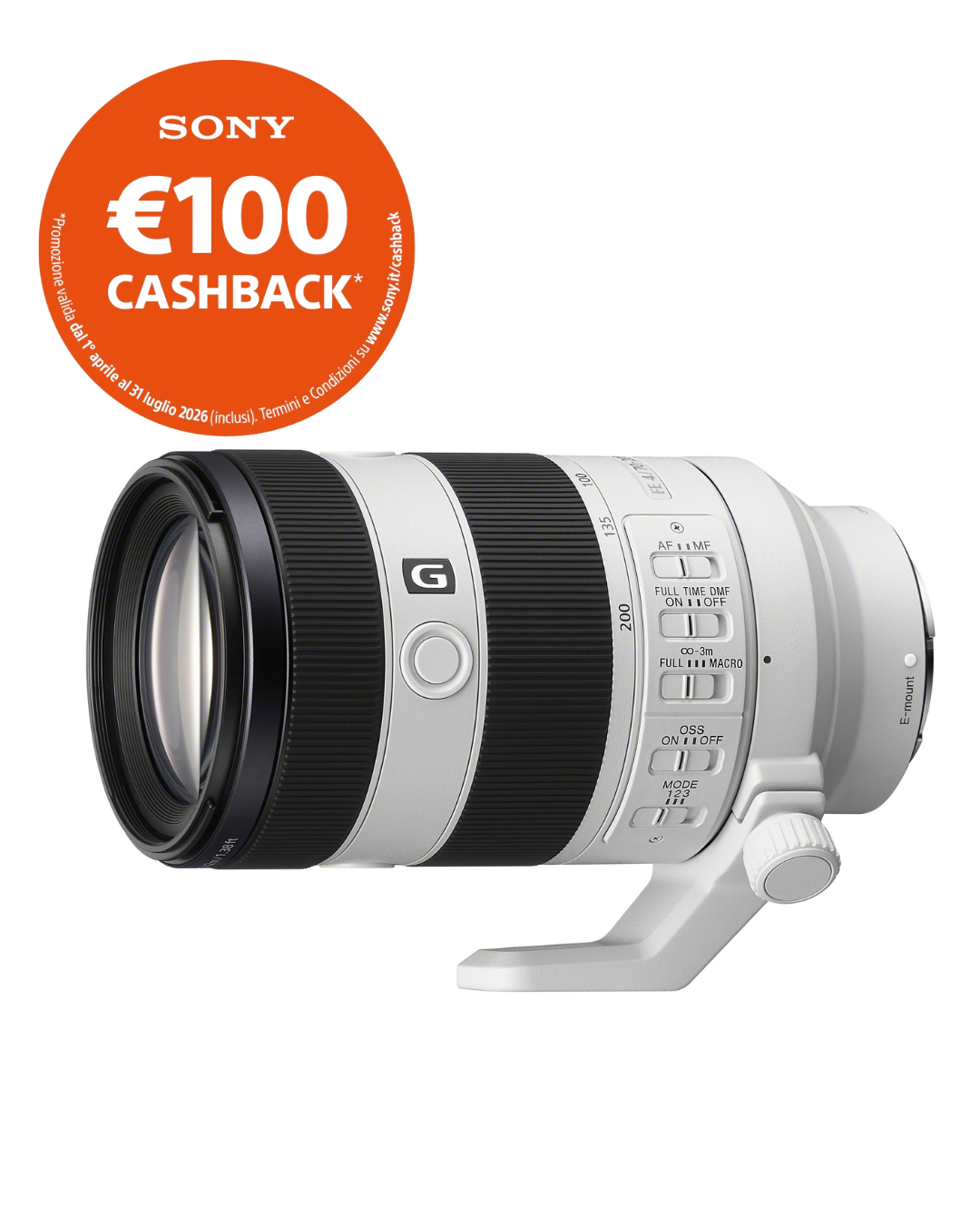 SONY FE 70-200MM F4 MACRO G OSS II - Garanzia Sony Italia