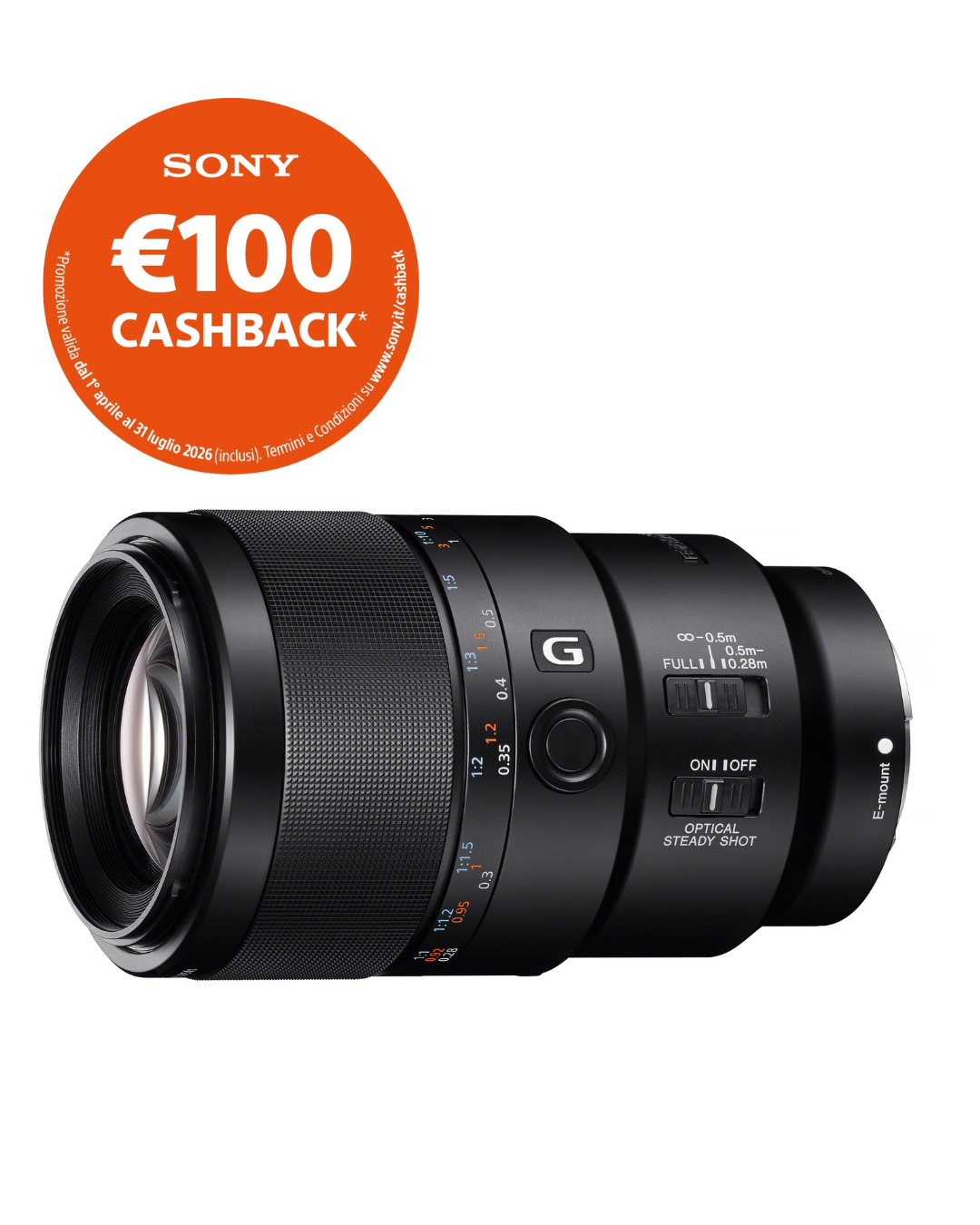 Sony FE 90mm F2.8 Macro G OSS (SEL90M28) - Garanzia Sony Italia