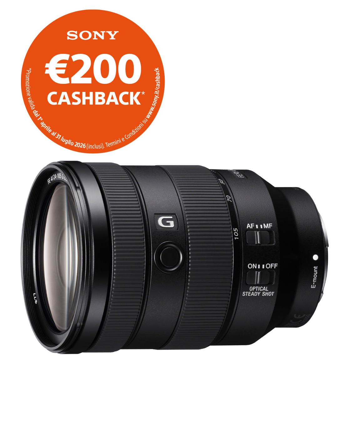 Sony FE 24-105mm f/4 G OSS - Garanzia Sony Italia