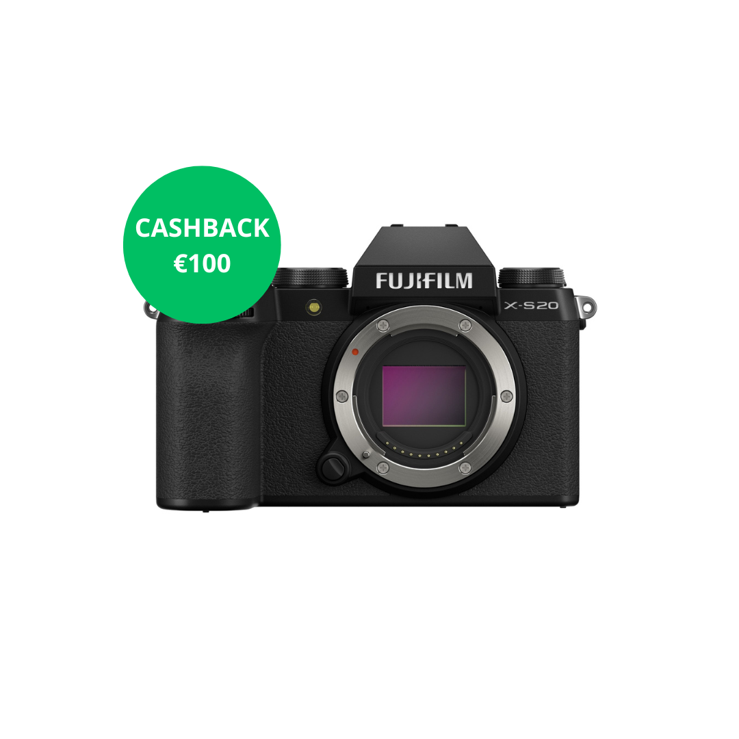 FUJIFILM X-S20 body (Black)-Garanzia Fujifilm Italia