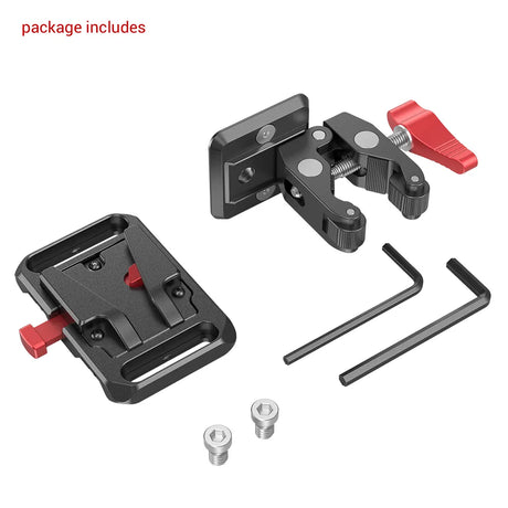 Piastra per batteria Mini V Mount con morsetto Crub-Shaped 2989 - Cavone Lux Pro