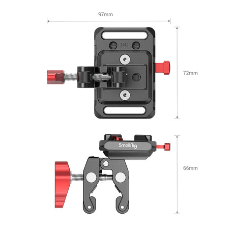 Piastra per batteria Mini V Mount con morsetto Crub-Shaped 2989 - Cavone Lux Pro