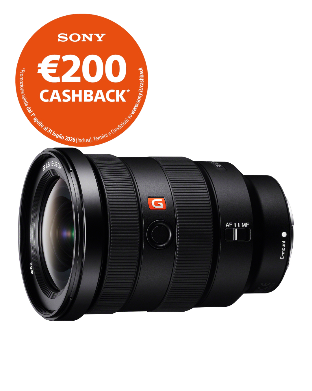 Sony FE 16-35mm f/2.8 G Master - Garanzia Sony Italia