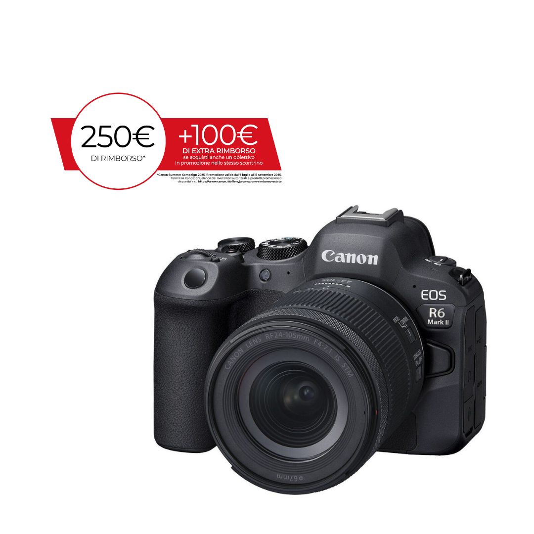 Canon EOS R6II + RF 24-105mm F4-7.1 IS STM - Garanzia Ufficiale Canon