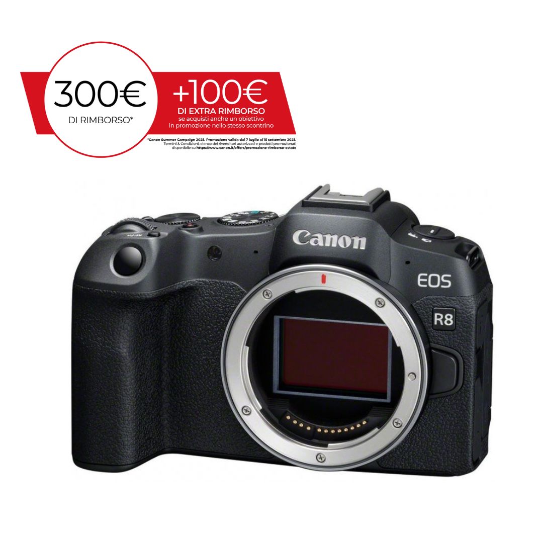 Canon EOS R8 - Garanzia Ufficiale Canon
