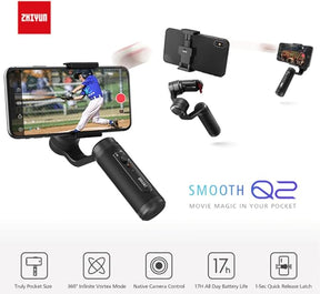 Zhiyun Smooth Q2 stabilizzatore per smartphone - Cavone Lux Pro