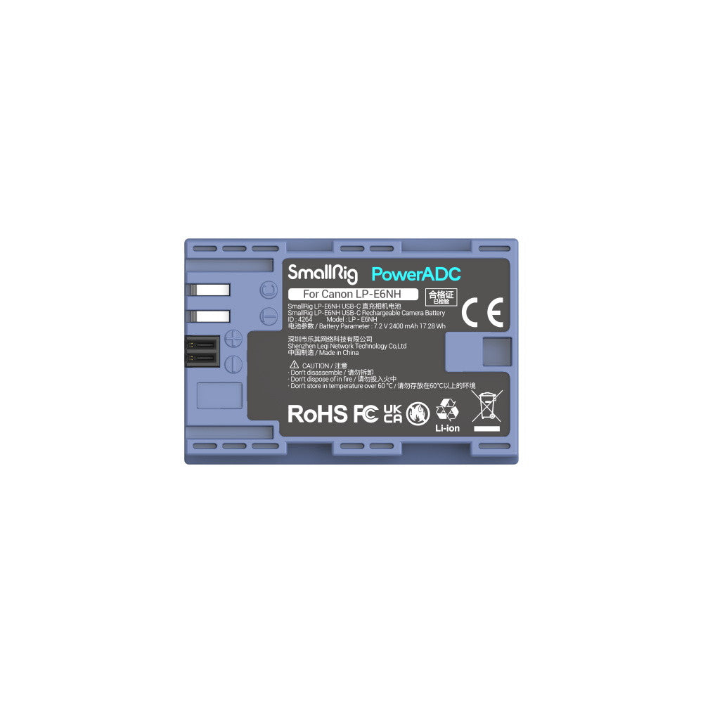 SmallRig batteria ricaricabile per fotocamera LP-E6NH USB-C 4264 - Cavone Lux Pro